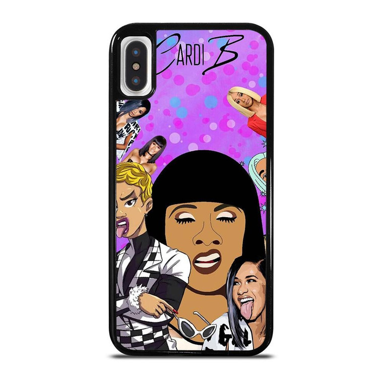 CARDI B CARTOON iPhone X / XS Case Cover