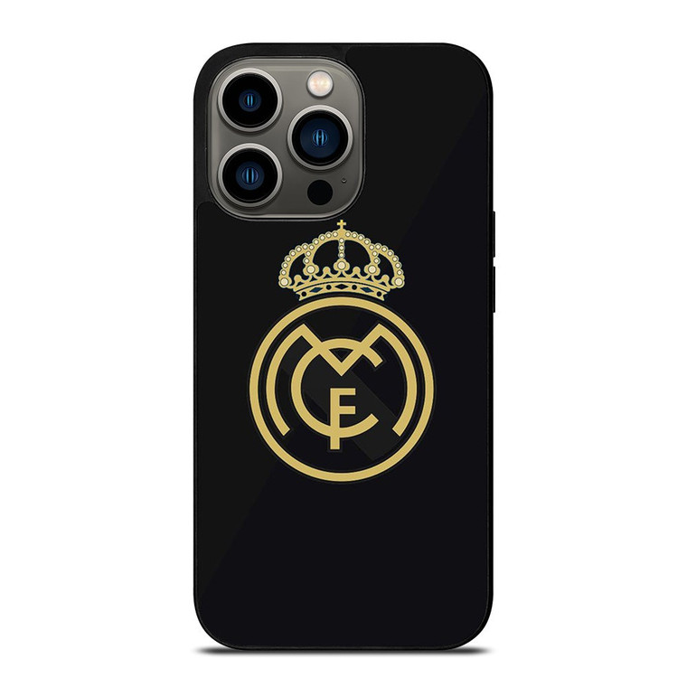 REAL MADRID CF LOGO BLACK iPhone 13 Pro Case Cover