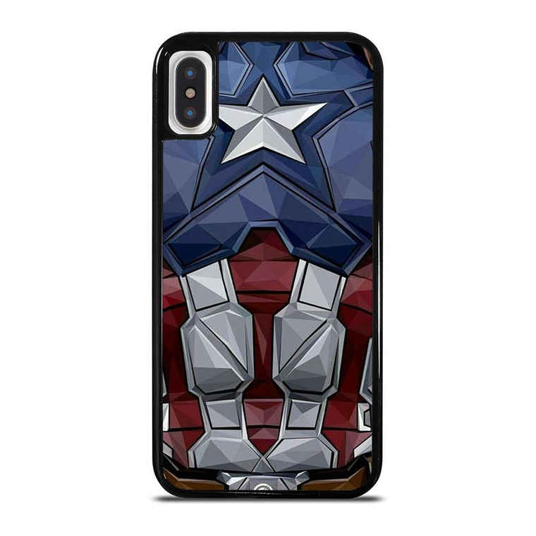 CAPTAIN AMERICA SUIT ARMOR AVENGERS iPhone X / XS Case Cover