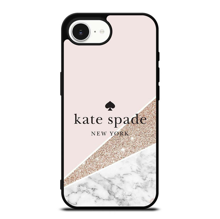 KATE SPADE NEW YORK LOGO SPARKLE MARBLE ICON iPhone 16e Case Cover