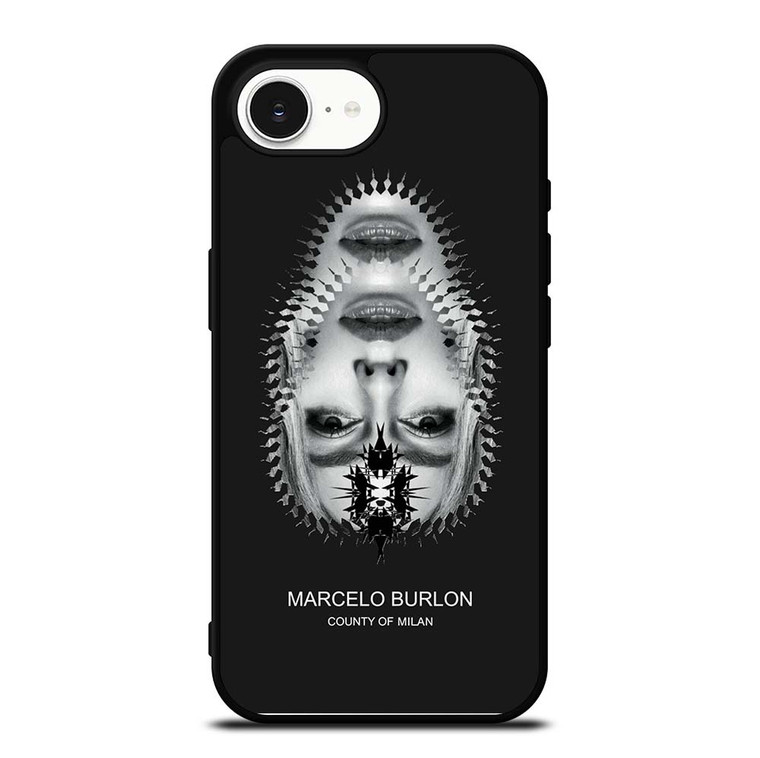 MARCELO BURLON MILAN UPSIDE DOWN FACE iPhone 16e Case Cover