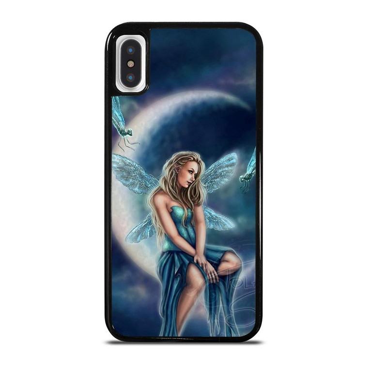 MOON DRAGONFLY FAIRY ART iPhone X / XS Case Cover