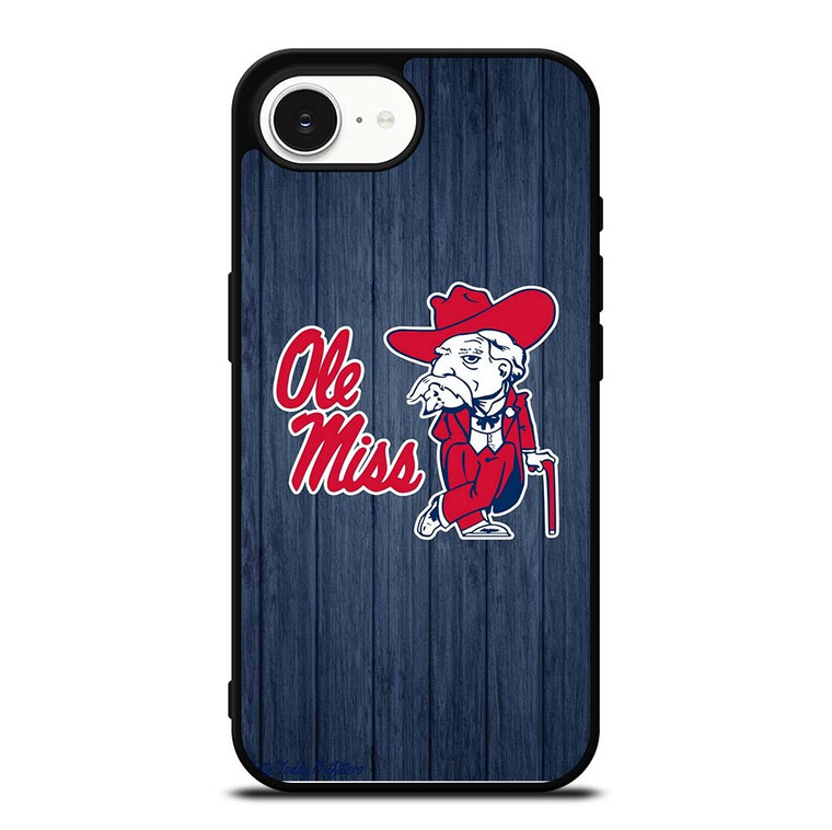 OLE MISS WOODEN LOGO iPhone 16e Case Cover
