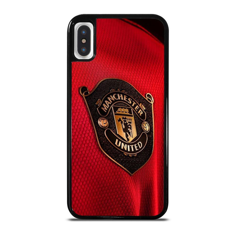 MANCHESTER UNITED NEW LOGO JERSEY iPhone X / XS Case Cover