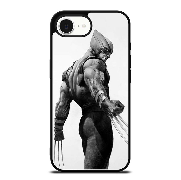 WOLVERINE X-MEN BLACK WHITE ART iPhone 16e Case Cover