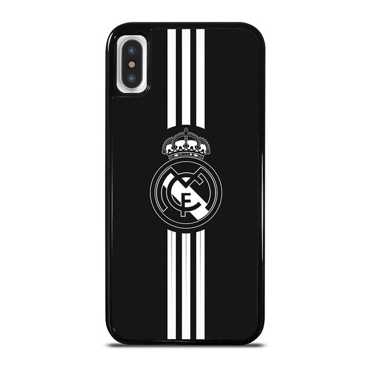 REAL MADRID FC BLACK LOGO iPhone X / XS Case Cover