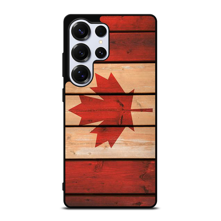 CANADA FLAG WOOD Samsung Galaxy S25 Ultra Case Cover