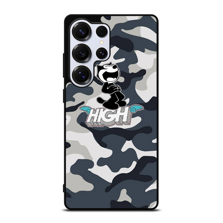FELIX THE CAT HIGH CAMO Samsung Galaxy S25 Ultra Case Cover