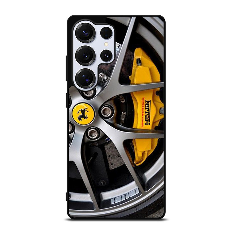 FERRARI WHEEL LOGO ICON Samsung Galaxy S25 Ultra Case Cover