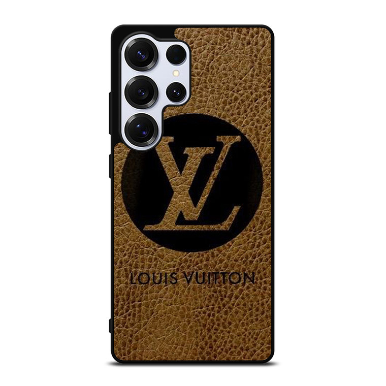 LOUIS VUITTON PARIS LV LOGO LEATHER Samsung Galaxy S25 Ultra Case Cover