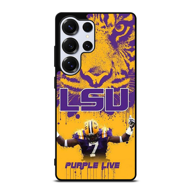 LSU TIGERS LOUISIANA STATE UNIVERSITY PURPLE LIVE Samsung Galaxy S25 Ultra Case Cover