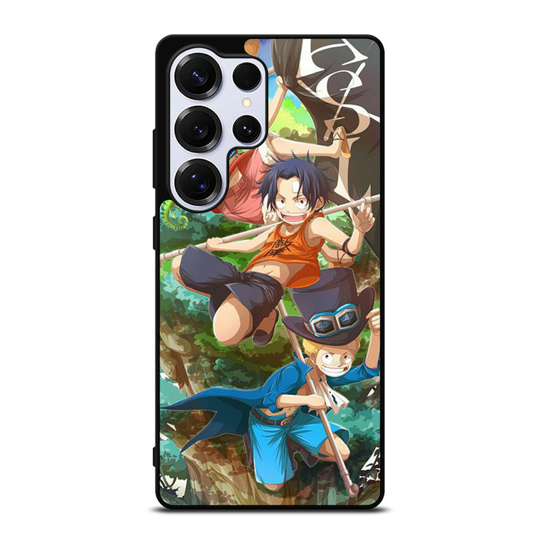 ONE PIECE LUFFY SABO ACE KID Samsung Galaxy S25 Ultra Case Cover