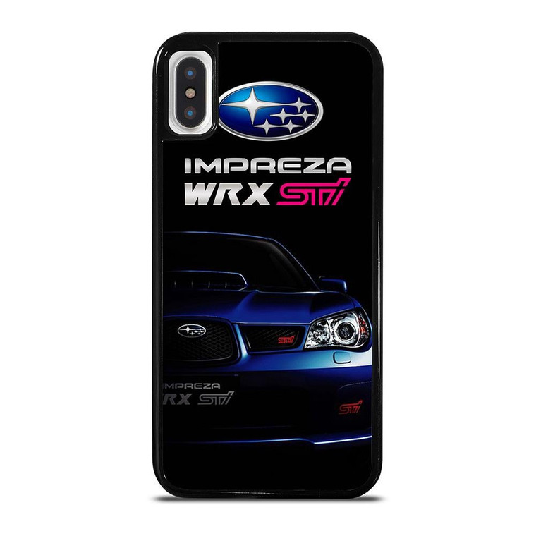 SUBARU IMPREZA WRX STI BLUE CAR iPhone X / XS Case Cover