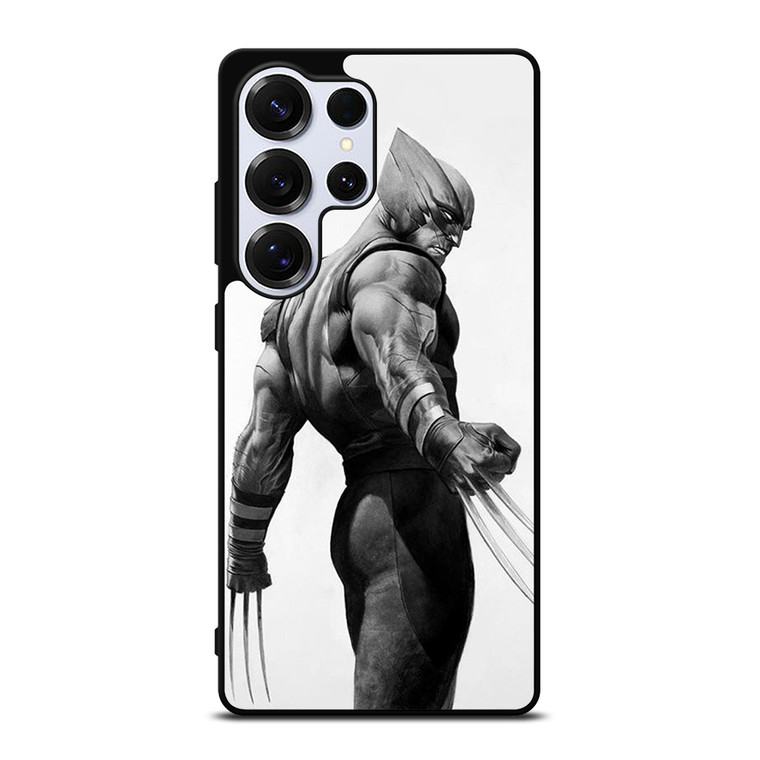 WOLVERINE X-MEN BLACK WHITE ART Samsung Galaxy S25 Ultra Case Cover