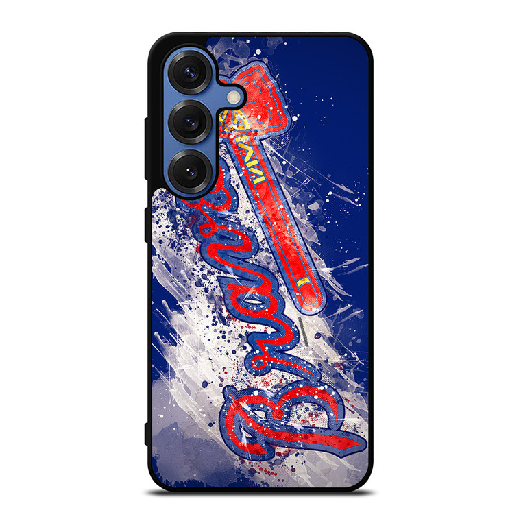 ATLANTA BRAVES ART LOGO Samsung Galaxy S25 Case Cover