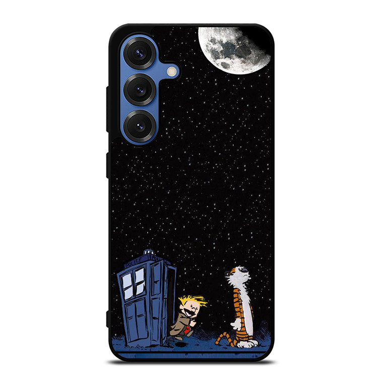 CALVIN AND HOBES TARDIS BOX Samsung Galaxy S25 Case Cover