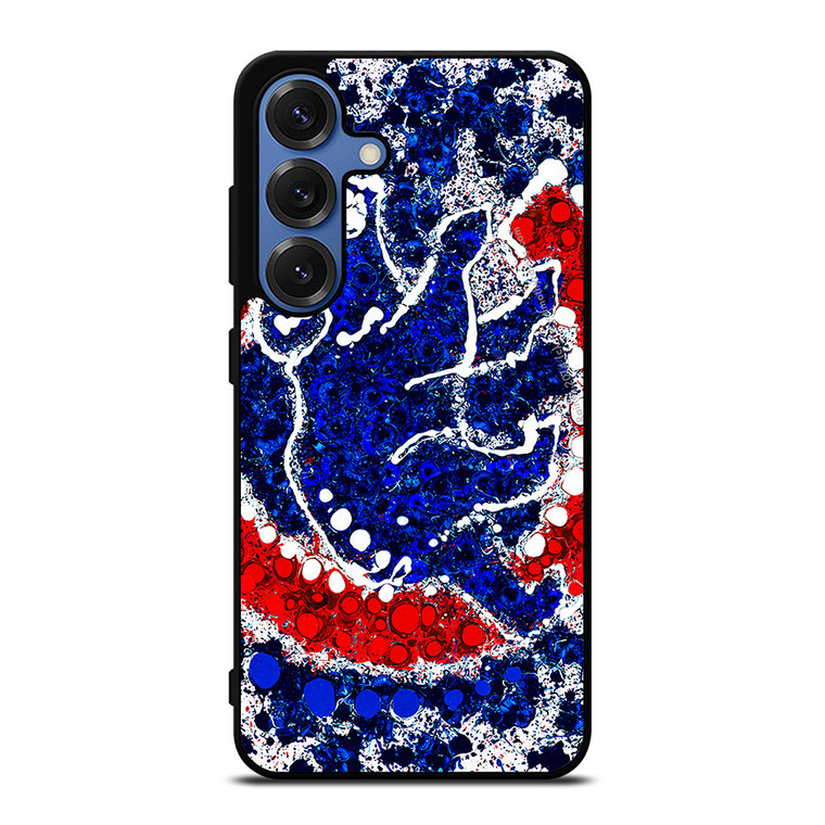 CHICAGO CUBS LOGO ART Samsung Galaxy S25 Case Cover