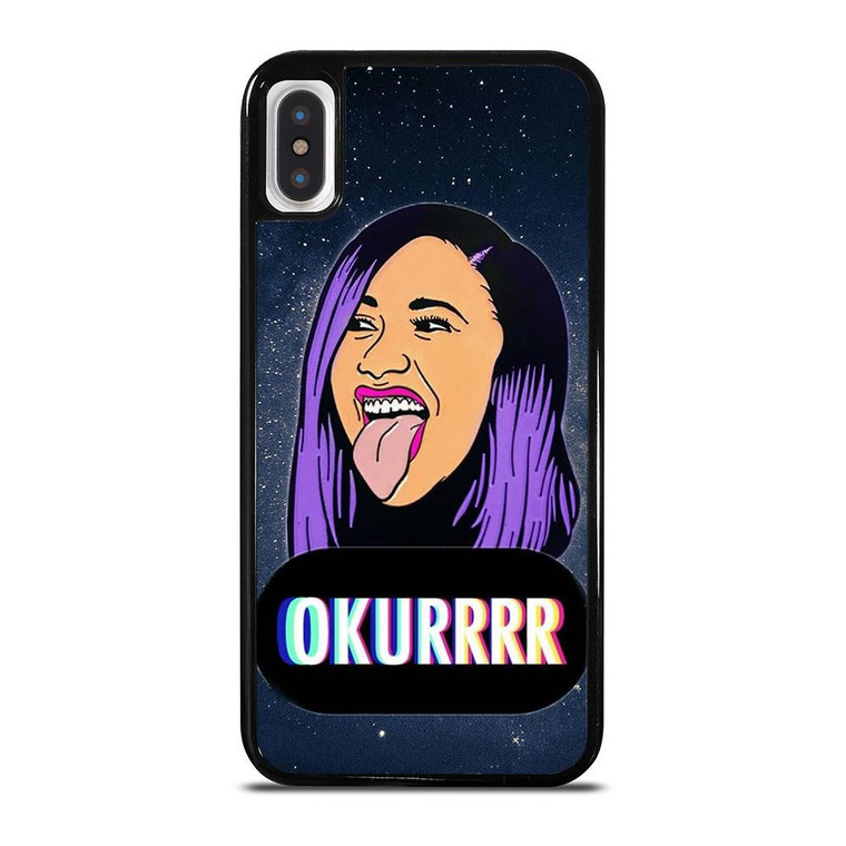CARDI B FACE CARTOON iPhone X / XS Case Cover
