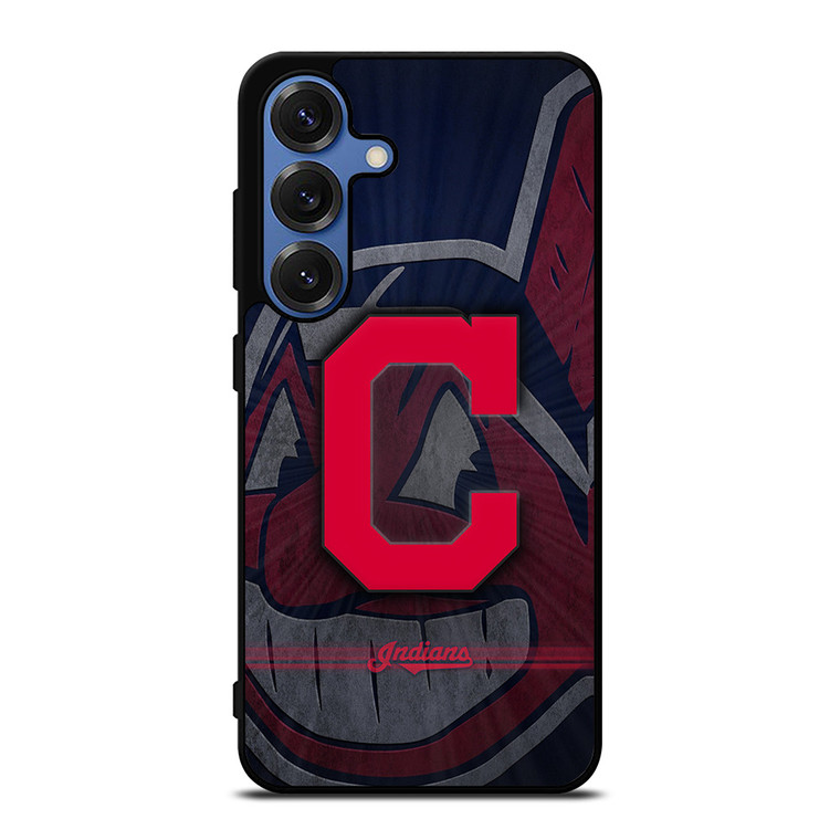 CLEVELAND INDIANS METAL LOGO Samsung Galaxy S25 Case Cover