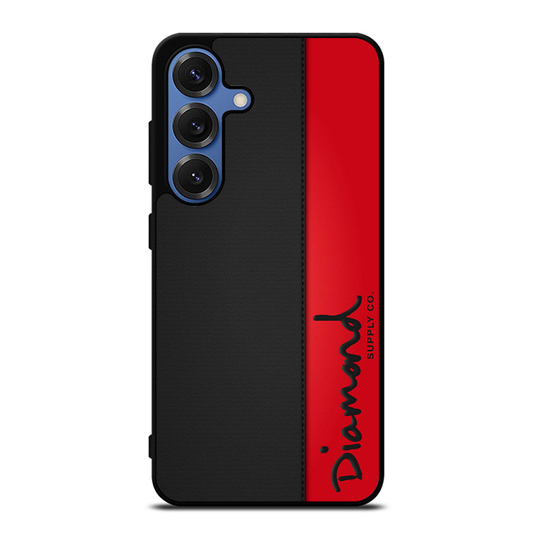 DIAMOND SUPPLY CO RED LEATHER Samsung Galaxy S25 Case Cover