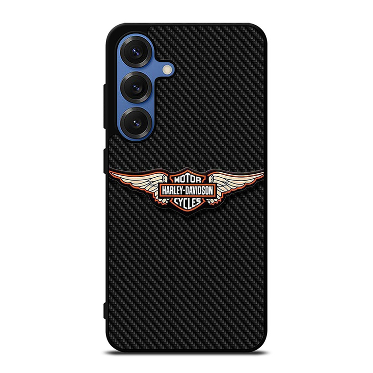 HARLEY DAVIDSON LOGO MOTORCYCLES COMPANY CARBON Samsung Galaxy S25 Case Cover