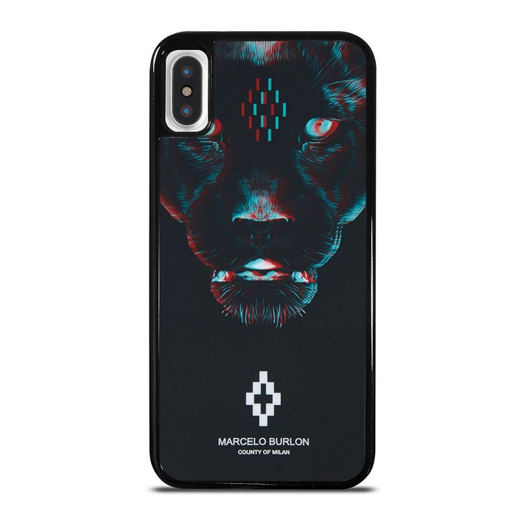 MARCELO BURLON BLACK PANTHER iPhone X / XS Case Cover