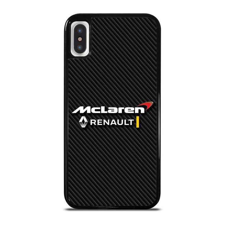 MCLAREN RENAULT LOGO CARBON. iPhone X / XS Case Cover