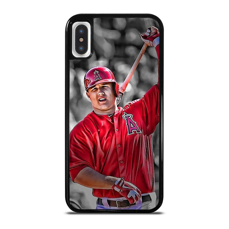 MIKE TROUT BASEBALL LOS ANGELES ANGELS iPhone X / XS Case Cover