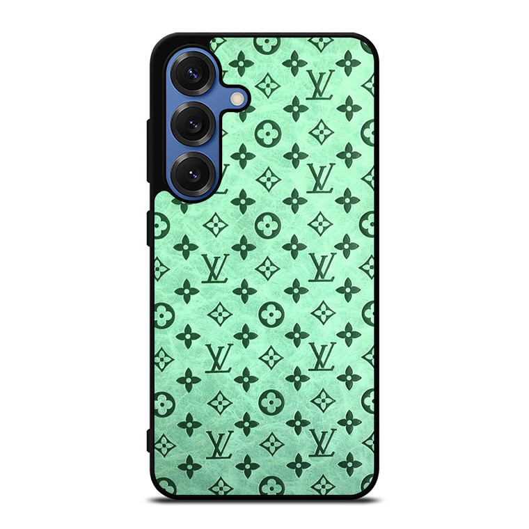LOUIS VUITTON LOGO GREEN ICON PATTERN Samsung Galaxy S25 Case Cover