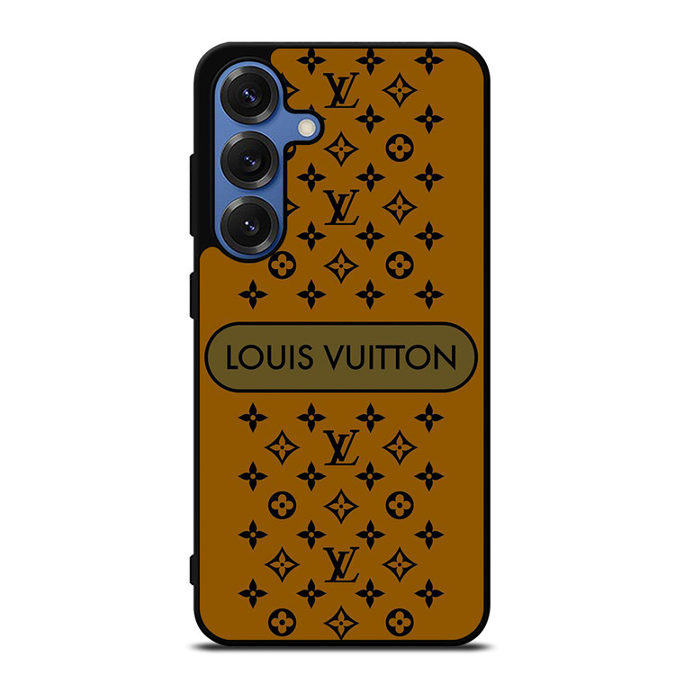 LOUIS VUITTON PATTERN LV LOGO ICON GOLD Samsung Galaxy S25 Case Cover