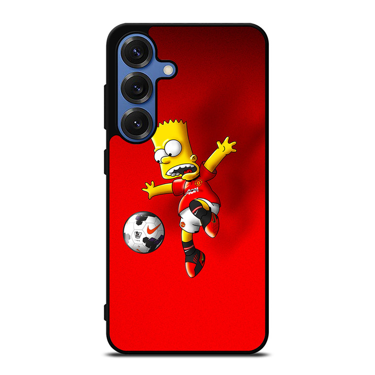 MANCHESTER UNITED BART SIMPSON Samsung Galaxy S25 Case Cover