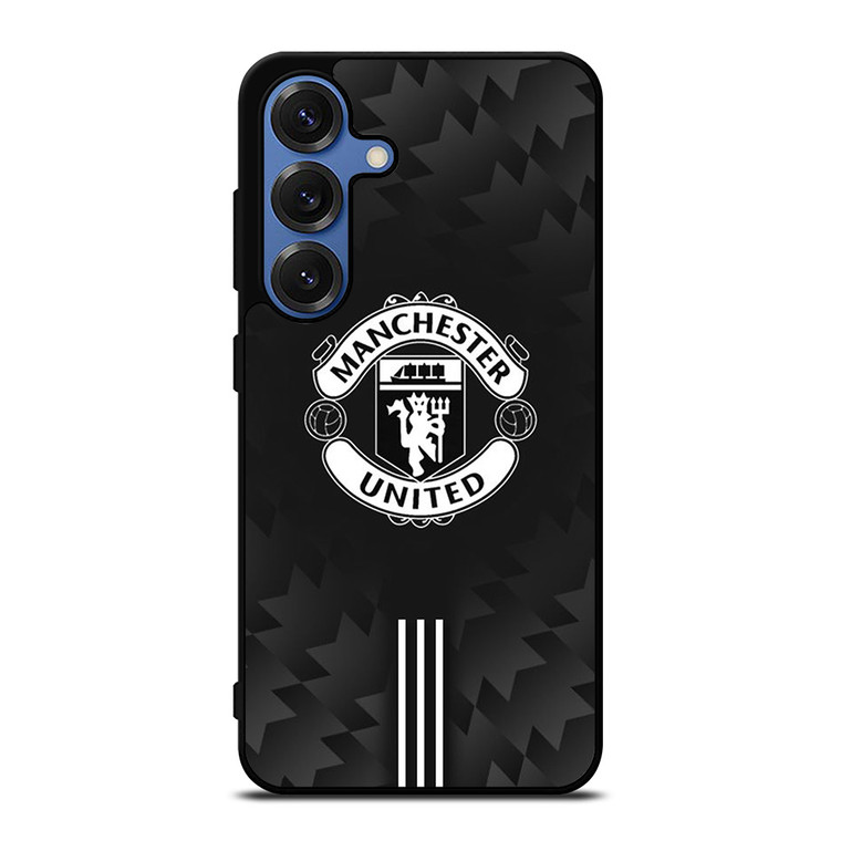 MANCHESTER UNITED BLACK LOGO Samsung Galaxy S25 Case Cover