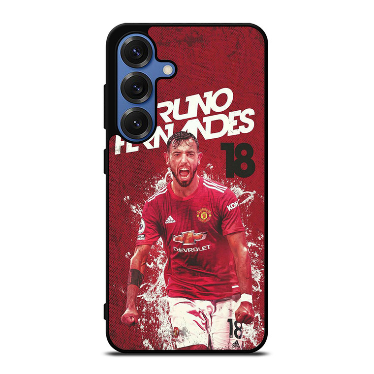 MANCHESTER UNITED BRUNO FERNANDES Samsung Galaxy S25 Case Cover