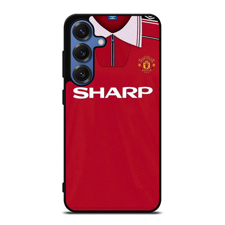 MANCHESTER UNITED FC CLASSIC JERSEY SHARP Samsung Galaxy S25 Case Cover