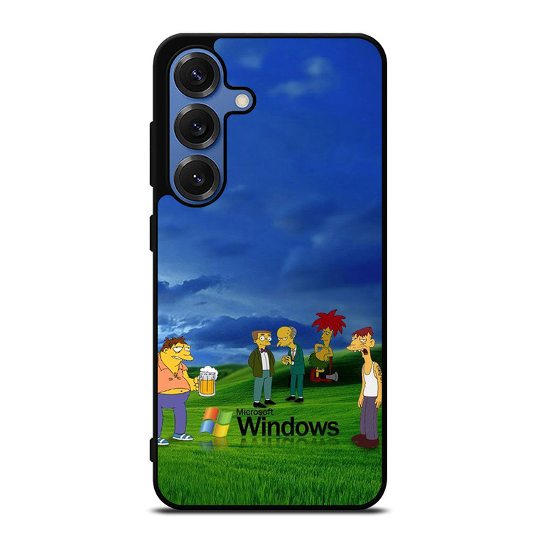 MICROSOFT WINDOWS THE SIMPSONS Samsung Galaxy S25 Case Cover