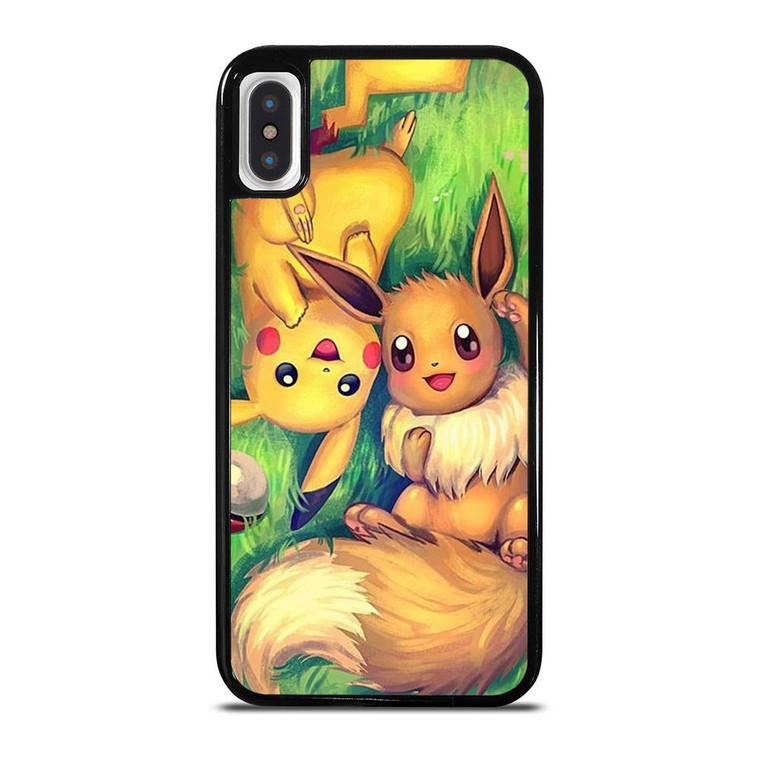 POKEMON EEVEE AND PIKACHU iPhone X / XS Case Cover