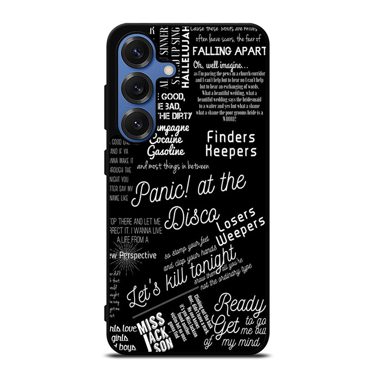 PANIC AT THE DISCO LYRIC Samsung Galaxy S25 Case Cover