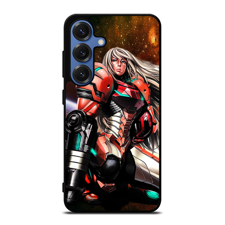 SAMUS ARAN METROID-Recovered Samsung Galaxy S25 Case Cover