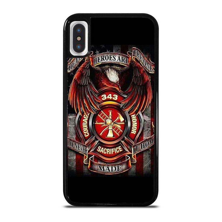 FIREFIGHTER FIREMAN HEROES iPhone X / XS Case Cover