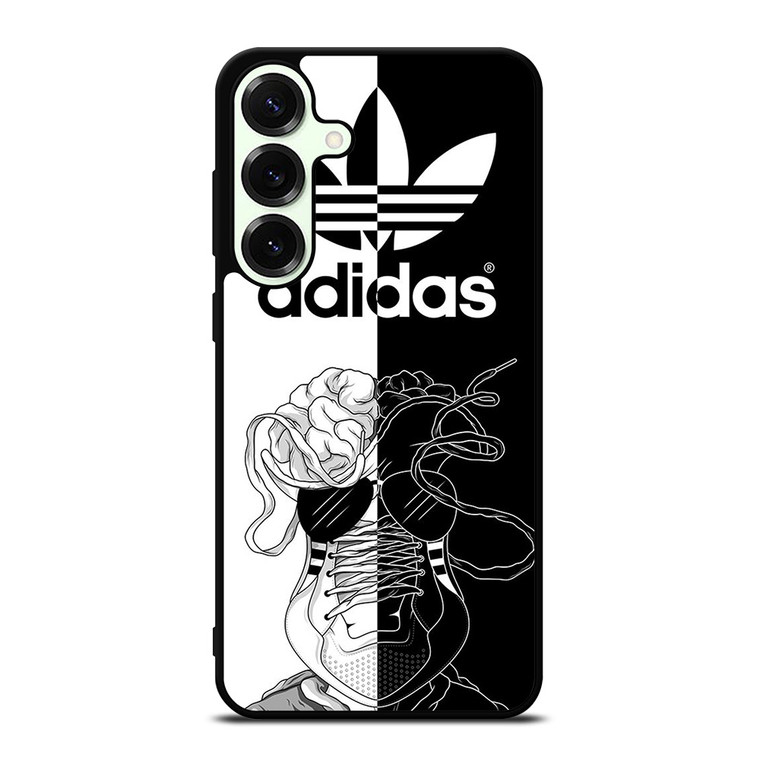 ADIDAS BLACK & WHITE Samsung Galaxy S25 Plus Case Cover