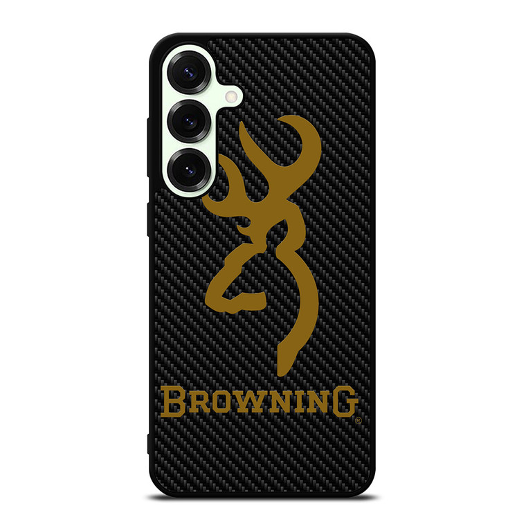 BROWNING LOGO CARBON Samsung Galaxy S25 Plus Case Cover