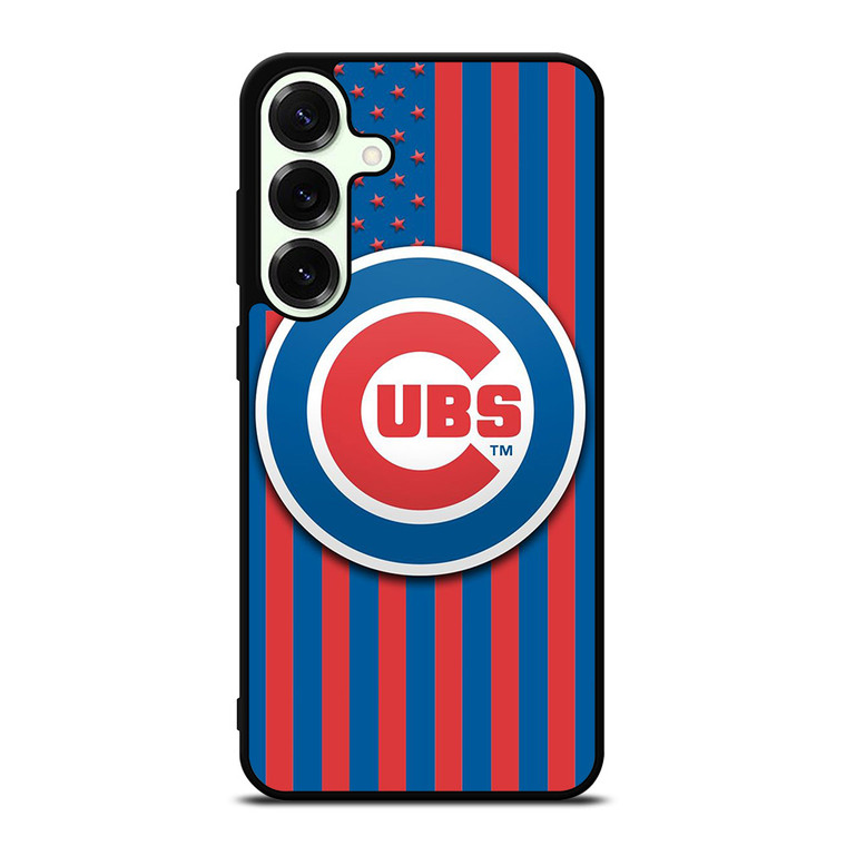 CHICAGO CUBS LOGO BASEBALL TEAM USA FLAG Samsung Galaxy S25 Plus Case Cover