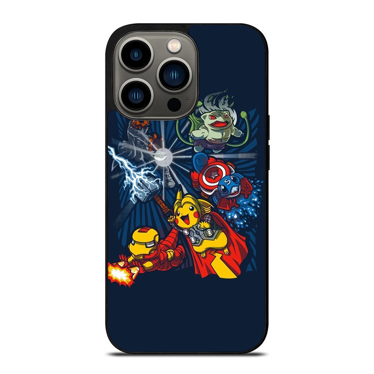 POKEMON AVENGERS CUTE iPhone 13 Pro Case Cover