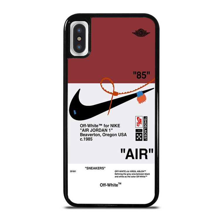 OFF WHITE NIKE AIR JORDAN SNEAKERS iPhone X / XS Case Cover