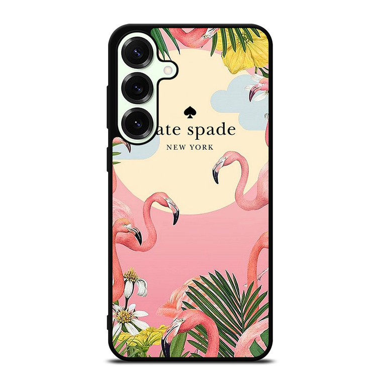 KATE SPADE NEW YORK LOGO FLORAL FLAMENGOS Samsung Galaxy S25 Plus Case Cover