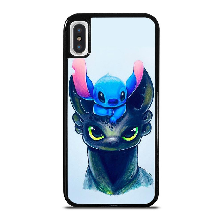 TOOTHLESS AND STITCH ART iPhone X / XS Case Cover