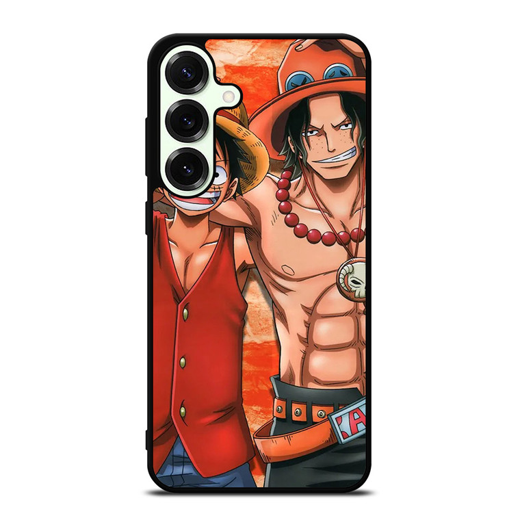 ONE PIECE ACE AND LUFFY Samsung Galaxy S25 Plus Case Cover