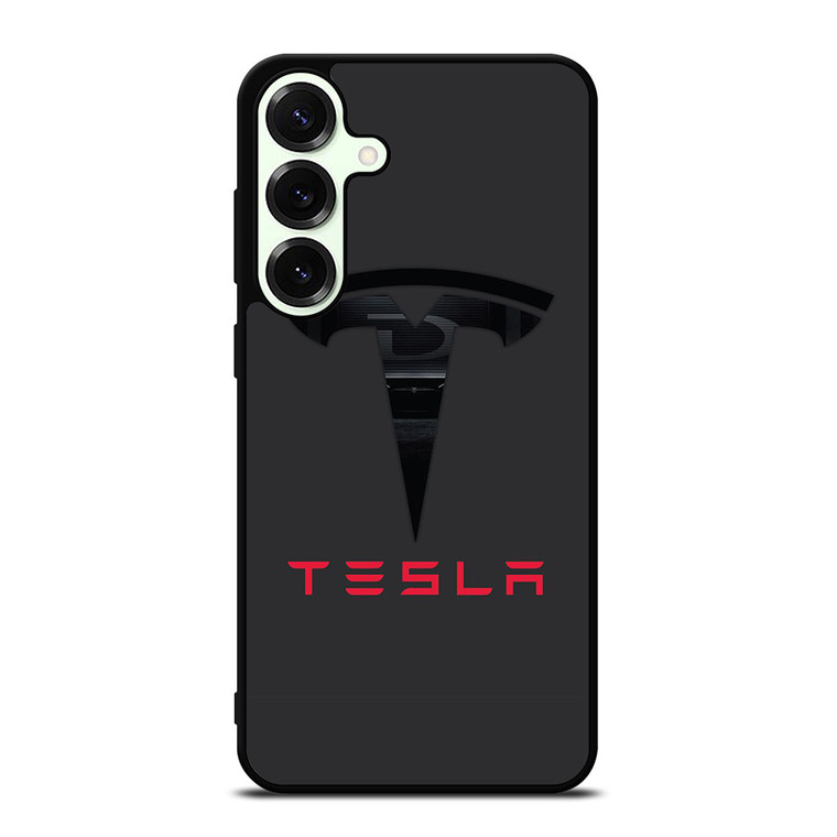 TESLA MOTORS BLACK ICON Samsung Galaxy S25 Plus Case Cover
