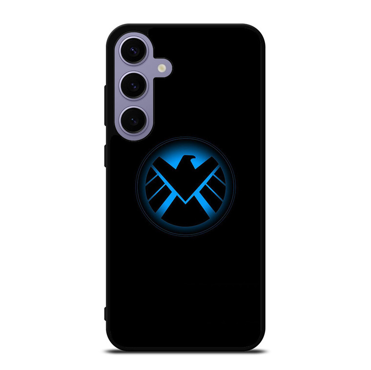 AGENTS OF SHIELD MARVEL LOGO BLUE Samsung Galaxy S24 Plus Case Cover