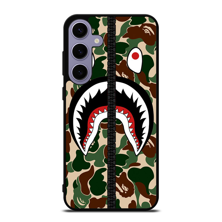 BAPE SHARK CAMO ZIP Samsung Galaxy S24 Plus Case Cover
